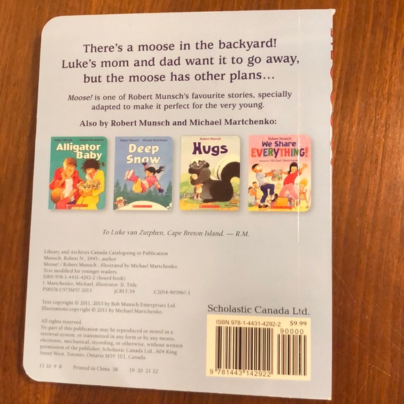 Book - Moose by Robert Munsch - Picture 2 of 3